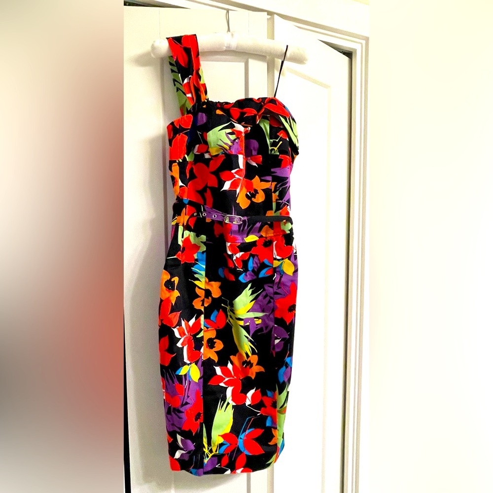 Cache One-Shoulder Dress